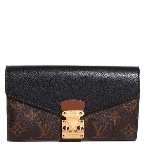 louis vuitton black monogram wallet.